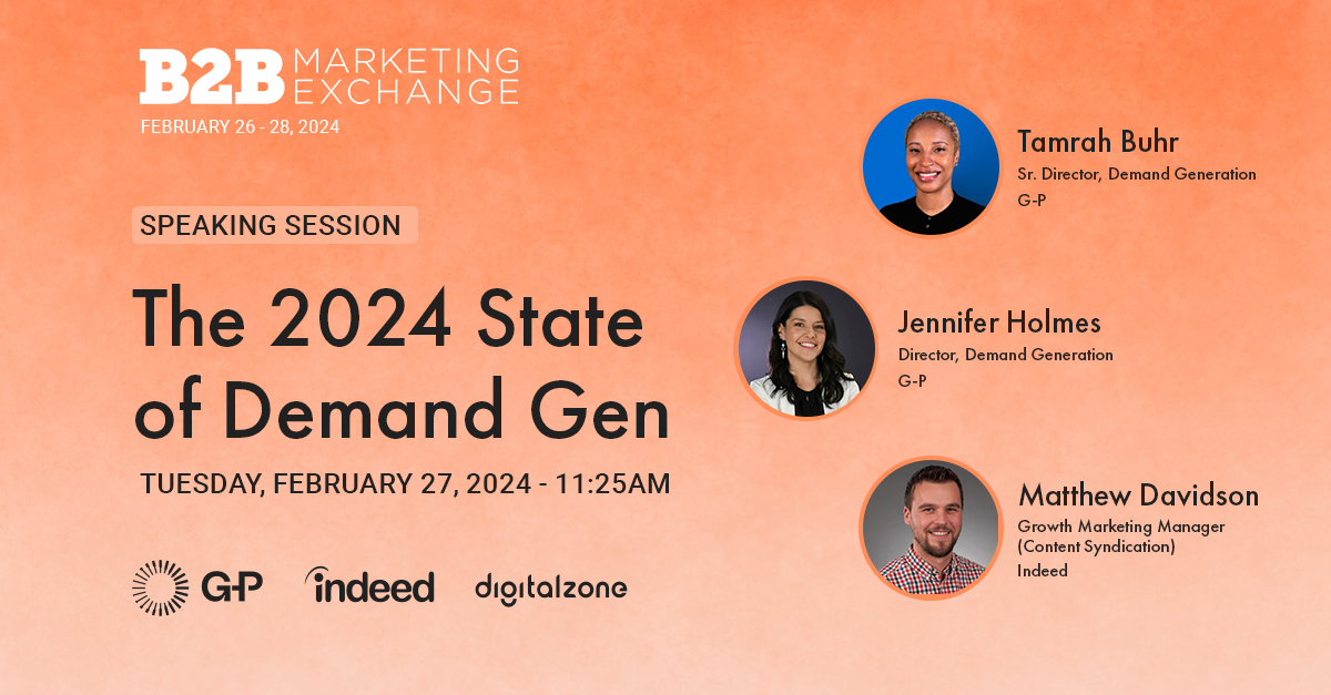 Speaking Session - The 2024 State of Demand Gen